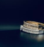 ⁦Diamond ring with gold⁩ - الصورة ⁦2⁩