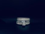 Twins Diamond Ring with 0.737 White Gold