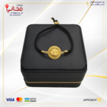 ⁦اسوارة مع قطعة ذهب دائريه 1جرام عيار 24 قيراط⁩ - الصورة ⁦4⁩