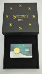 ⁦5 gram 24 karat National Day logo gold ingot⁩ - الصورة ⁦2⁩