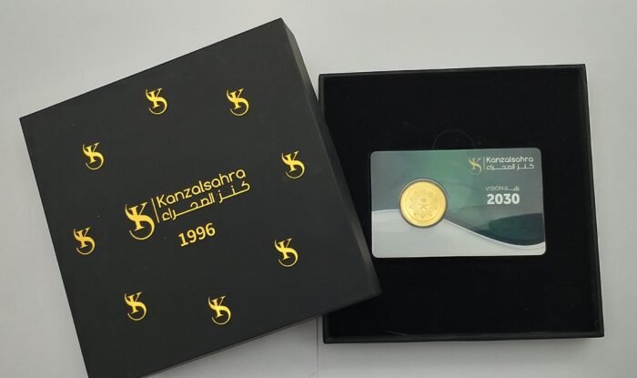 ⁦5 gram 24 karat National Day logo gold ingot⁩ - الصورة ⁦4⁩