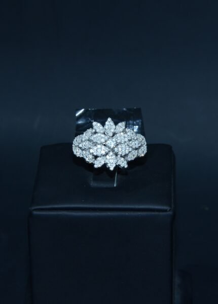 Diamond Ring on 18 K White Gold