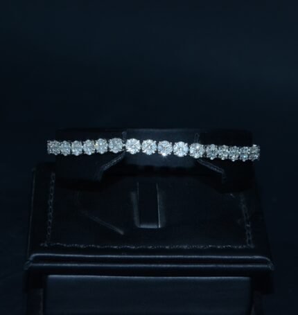 Diamond Breacelets on 18 K White Gold