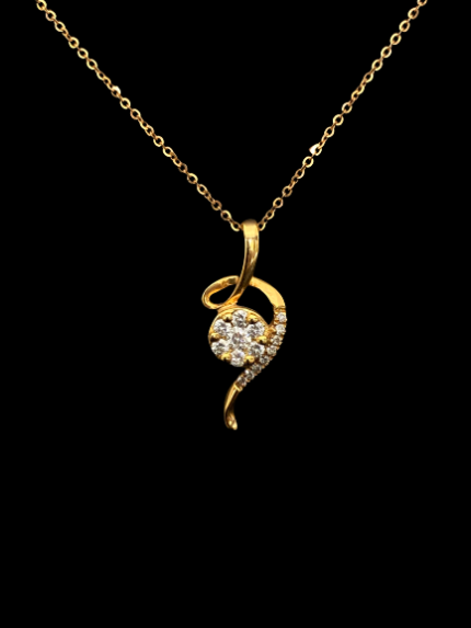Diamond Pandant on 18 K Yellow Gold