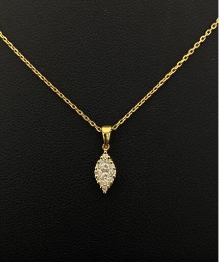 Diamond Pandant on 18 K Yellow Gold
