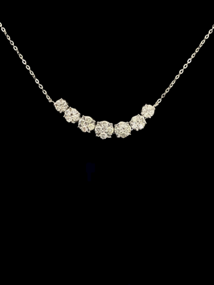 Diamond Pandant on 18 K White Gold