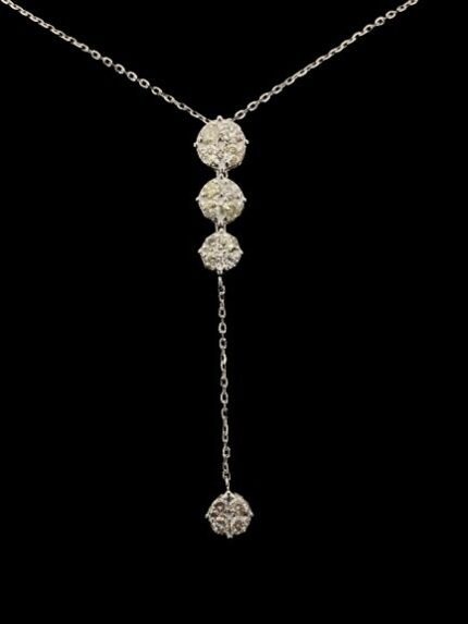 Diamond  Pandant  on 18 K White Gold