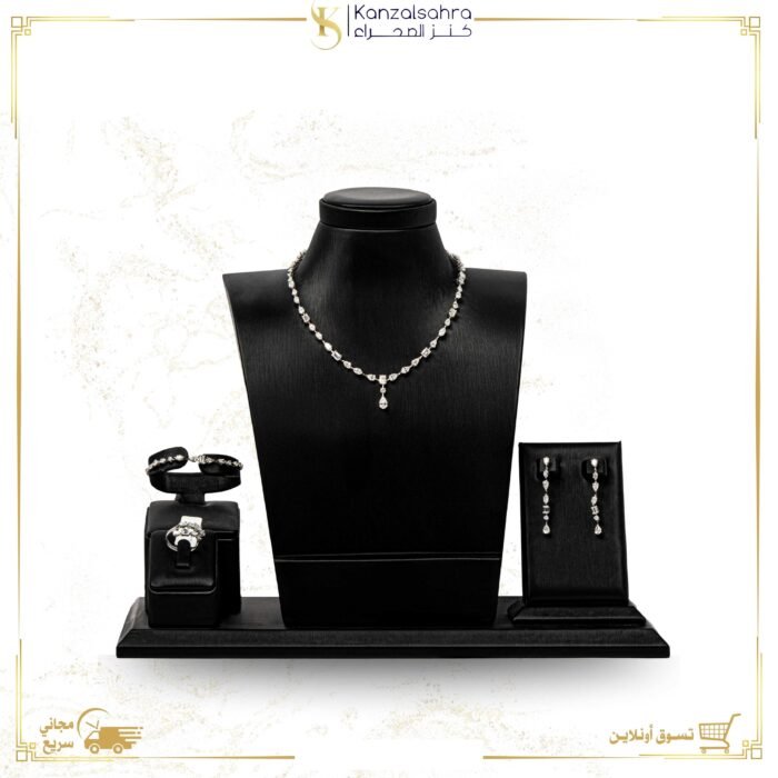 ⁦طقم ذهب مرصع بلألماس 2990-2⁩ - الصورة ⁦1⁩